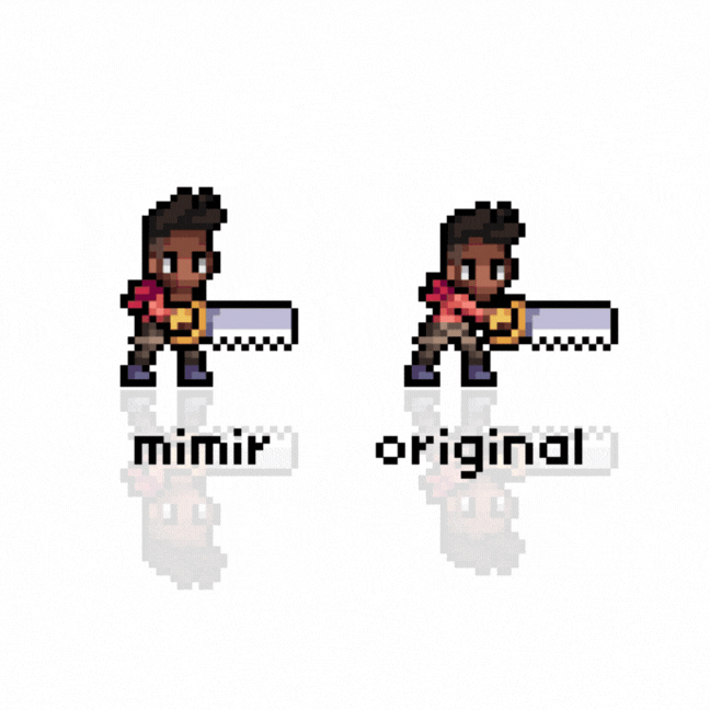 Edit of Ryis' sawing animation from Fields of Mistria